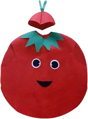 Adult Food Costume, Cosplay Party Apparel, Slip on Halloween Costumes with Headpiece Novelty Vegetable Costumes for Holiday