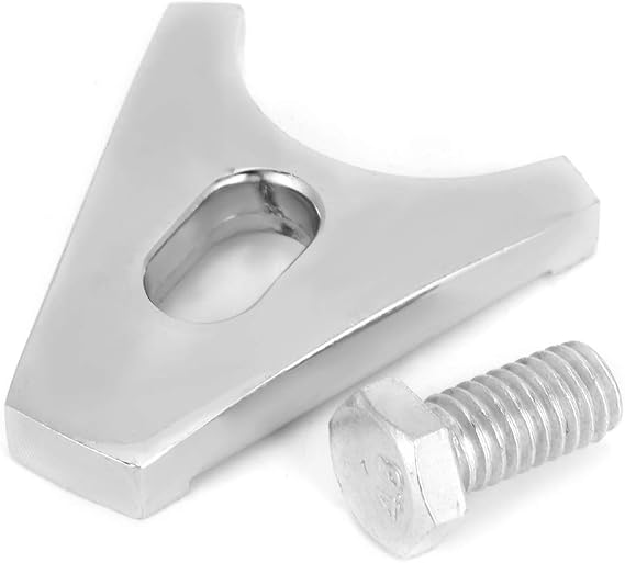 Chrome Steel Distributor Clamp Hold Down with Screw Distributor Clamp Chrome Steel Hold Down SBC BBC Fit for DISTRIBUTORS V8 & V6