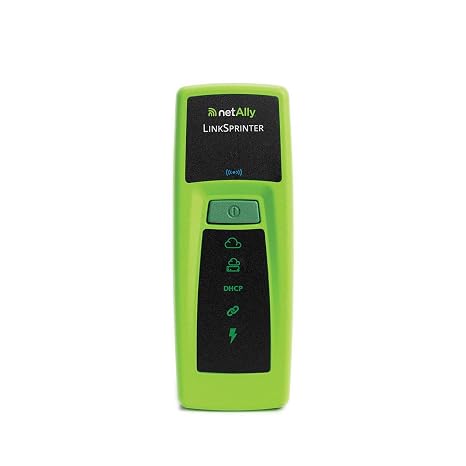 NetAlly LinkSprinter 300 - Pocket Copper Ethernet Network Tester for 10-Second Connectivity Checks (PoE, Link, DHCP, Gateway, Internet) with Link-Live Reporting