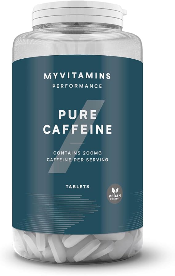 Myprotein Pure Caffeine 200mg Tablets | Natural Energy, Focus & Endurance Support | Increases Alertness & Performance | Convenient Pre-Workout Stimulant Supplement (200 Tablets)