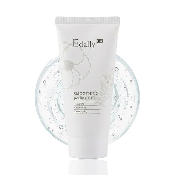 EX Smoothing Peeling Gel - Non-Abrasive Korean Face Exfoliator - Gentle Gommage Peel for Dead Skin & Clear Pores - Hydrating Formula with Collagen - 4.05 fl.oz