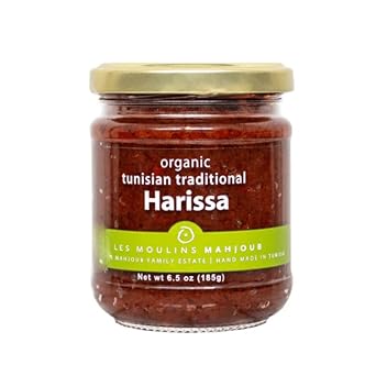 Les Moulins Mahjoub - Organic Traditional Harissa Spread | Hand Made in Tunisia - 6.5 oz (185g)