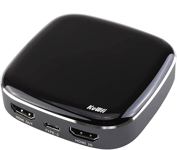 KuWFi Video Game Capture Card Switch 4K 1080P 60FPS | HDMI to USB C Capture Card for all HDMI devices such as Streaming Work with OBS/Camera/PS4/PC