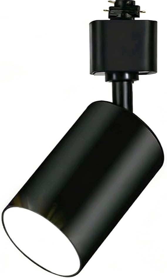 GU10 Track Lighting Heads for H Track H Type LED Track Light Heads, MR16 GU10 Socket Adapter, Adjustable Directional Ceiling Spotlights, Black 1 Pack (Bulbs NOT Included)