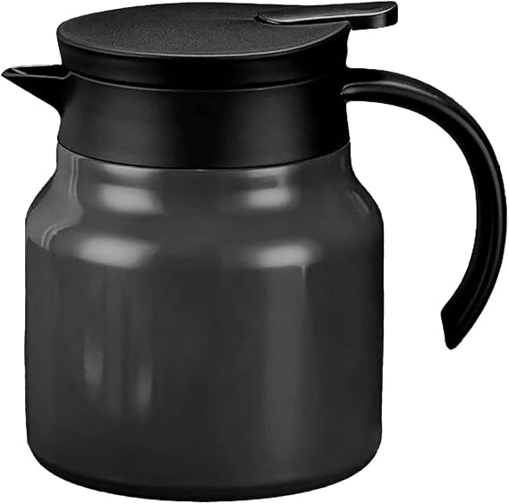 Thermal Coffee Carafe, 34oz Double Wall Vacuum Insulated Stainless Steel Beverage Dispenser with Detachable Design for Keeping Hot/Cold Coffee Tea Milk Chocolate, for Home Kitchen Parties