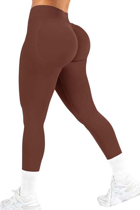 Scrunch Butt Lifting Leggings for Women Impact Workout Leggings Gym Seamless Mid Low Waist Yoga Pants Tummy Control
