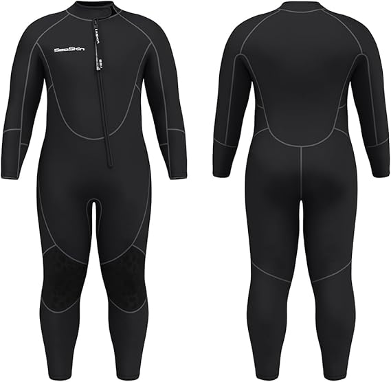 Seaskin Plus Size Full Wetsuit for Mens and Womens 3mm
