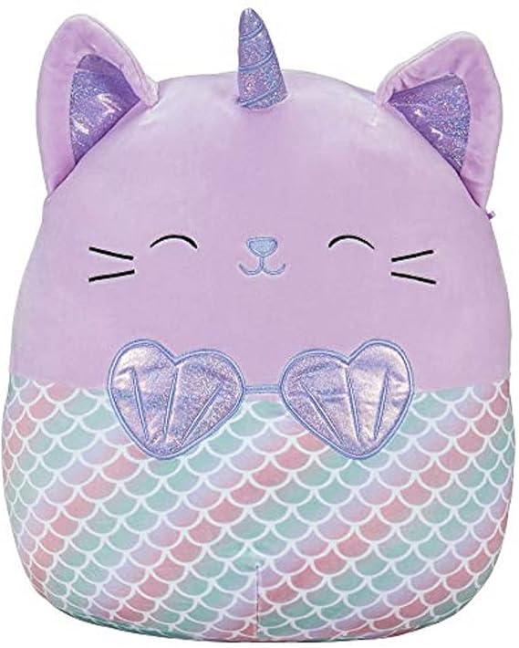 Squishmallows Official Kellytoy Plush 16" Anya The Caticorn Mermaid- Ultrasoft Stuffed Animal Plush Toy