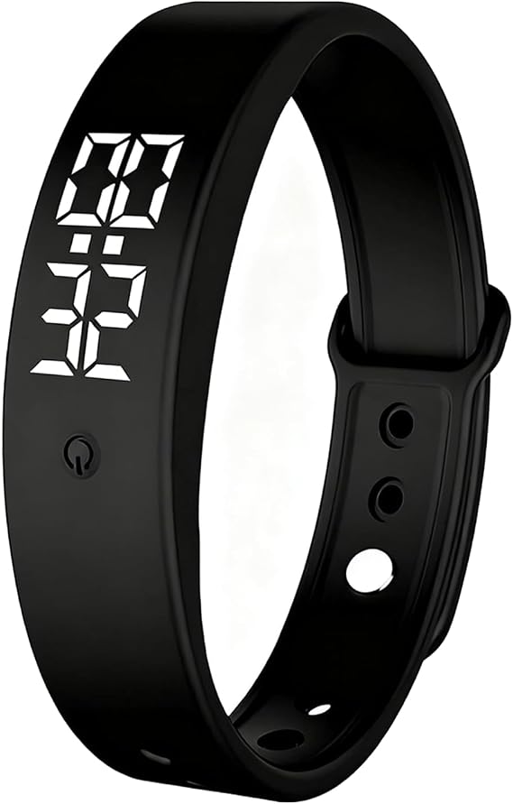 SHENYI Vibrating Alarm Wristband,Silent Alarm Wristband,3 Temperature Measurements Per Day,Vibrating Wrist Clock for for Who with Partners/Deep