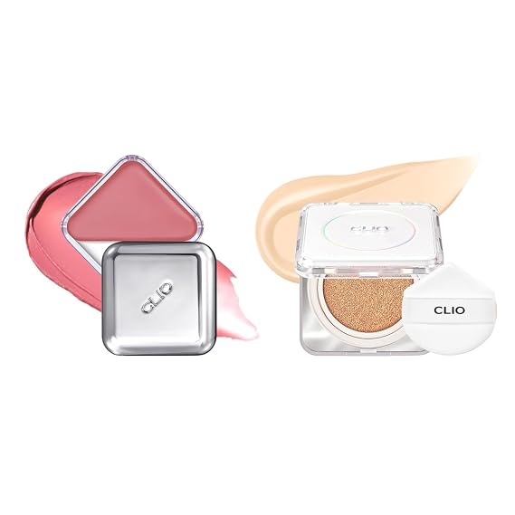 [Bundle] CLIO Essential Lip & Cheek Tap 02 Bunny Flush + Kill Cover Founwear Cushion The Original 21N