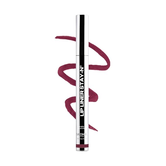 Sacheu Lip Liner STAY-N Peel Off Lip Stain, Longwear, After Party | Water-resistant, transfer & smudge-proof, lip tint with hyaluronic acid & vitamin E for conditioning benefits, matte finish