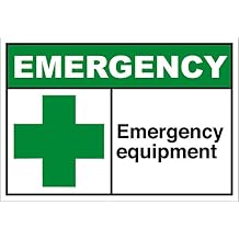 Emergency Equipment Emergency OSHA/ANSI Label Vinyl Decal Sticker Kit OSHA Safety Label Compliance Signs 8"