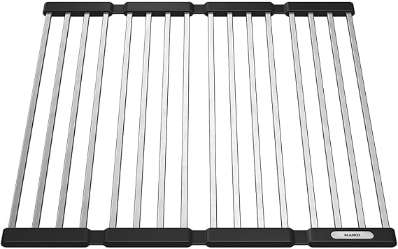 BLANCO 238482 Folding Grid as Drainer for the Kitchen Sink, Foldable Grid for the Sink in the Kitchen, 425 mm Width