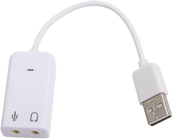 External USB 2.0 3D Virtual 7.1 Channel Audio Sound Card Adapter For Windows PC