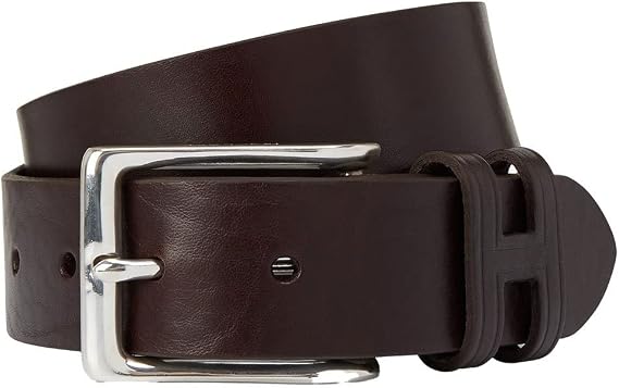 Hackett London Tack Stitch H Keeper Men's Belt