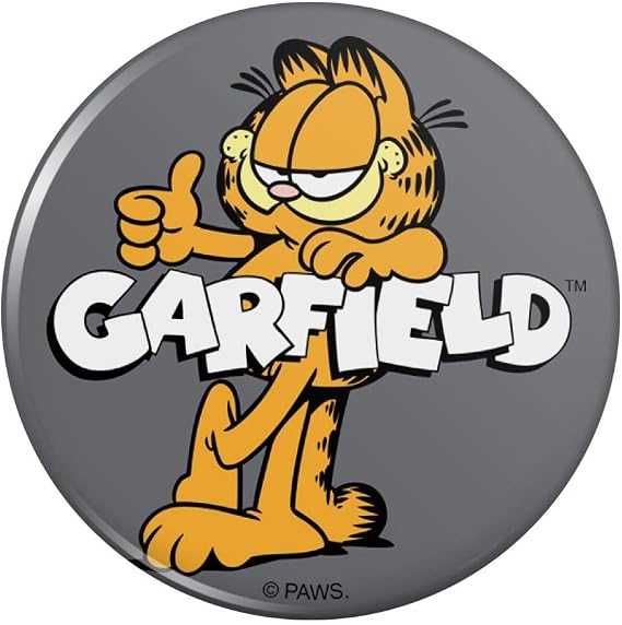 Garfield with Logo Pinback Button Pin