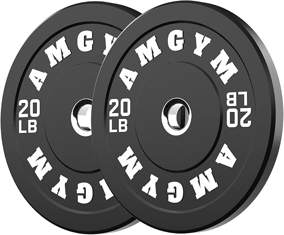 140-650lb 2" Bumper Plate High Bounce Weight Plates Strength Training
