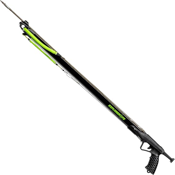 JBL Spearguns Explorer Performance Speargun for Spearfishing, Speargun for Freediving, Scuba Diving, Fishing, Diving, Aluminum Barrel, Stainless Steel Shaft, Easy Stretch Bands, Made in USA