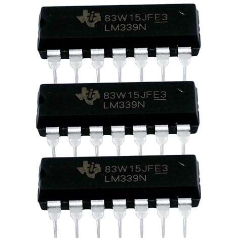 Texas Instruments/National Semiconductor LM339N LM339 Quad Comparator ICS (Pack of 3)