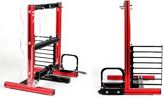 PC Computer Case, ATX/M-ATX/ITX Open Chassis Vertical Overclocking Test Chassis Rack + Handle with Good Heat Dissipation(Red)