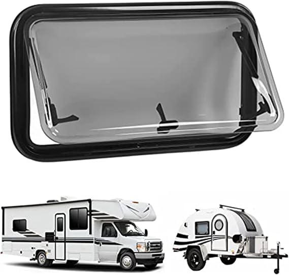 Rv Caravan Camper Trailer External Push Top Window,Trailer External Push Window,Vent Hatch Hinged Push Out Window,65 Opening Angle,Various Specifications Available,500 * 300mm