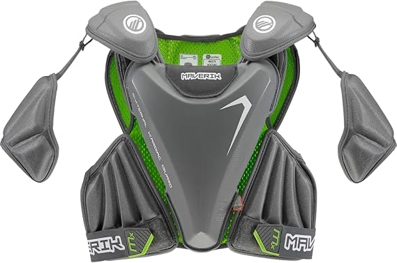 Maverik MX EKG Grey Lacrosse Shoulder Pads (Adult Large)