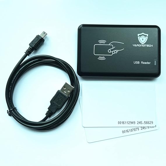 YARONGTECH 125KHz EM4100 Desktop USB RFID ID Card Reader, Model 8D