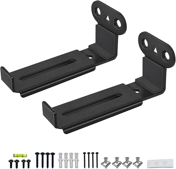 Soundbar Wall Mount, All Metal,Depth Adjustable 3.7-6.3,2 Packs