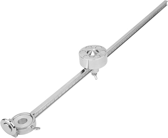 Torch Compass Roller Guide, Cutting Torch Circle Compass Cutting Roller Guide Wheel Torch Round Cutter, Stainless Steel Oxygen Welding Cutting Tool Accessories with Scale Ruler Fit for G01-100
