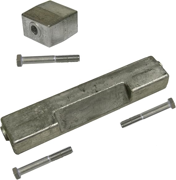 Magnesium Anode Kit for OMC BRP Johnson Evinrude 90-225 Hp 1991 and Later Includes Hardware Replaces BRP 5007089M, BRP 433580M, BRP 393023M, BRP 436745M