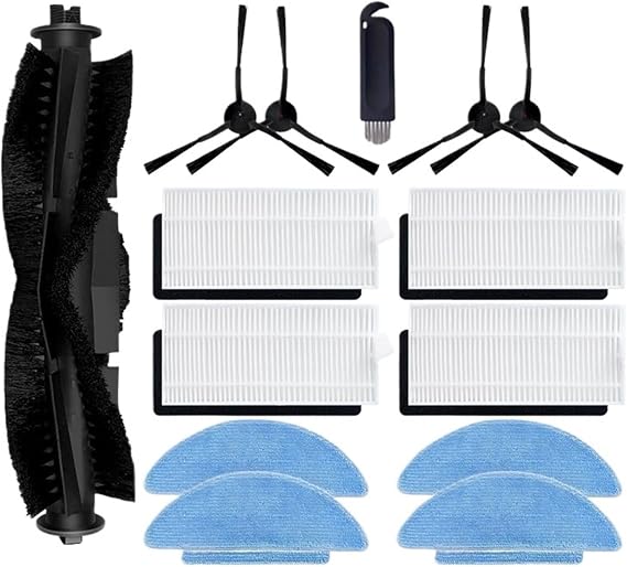 Main Side Brush Hepa Filter Mop ,Compatible For Lubluelu, SG60 SL60 SL60D SL61/ Compatible For Laresar ,L6 Nex / Compatible For Tikom ,L9000 Replacement Spare Parts Vacuum Cleaner Part Replacement(I)