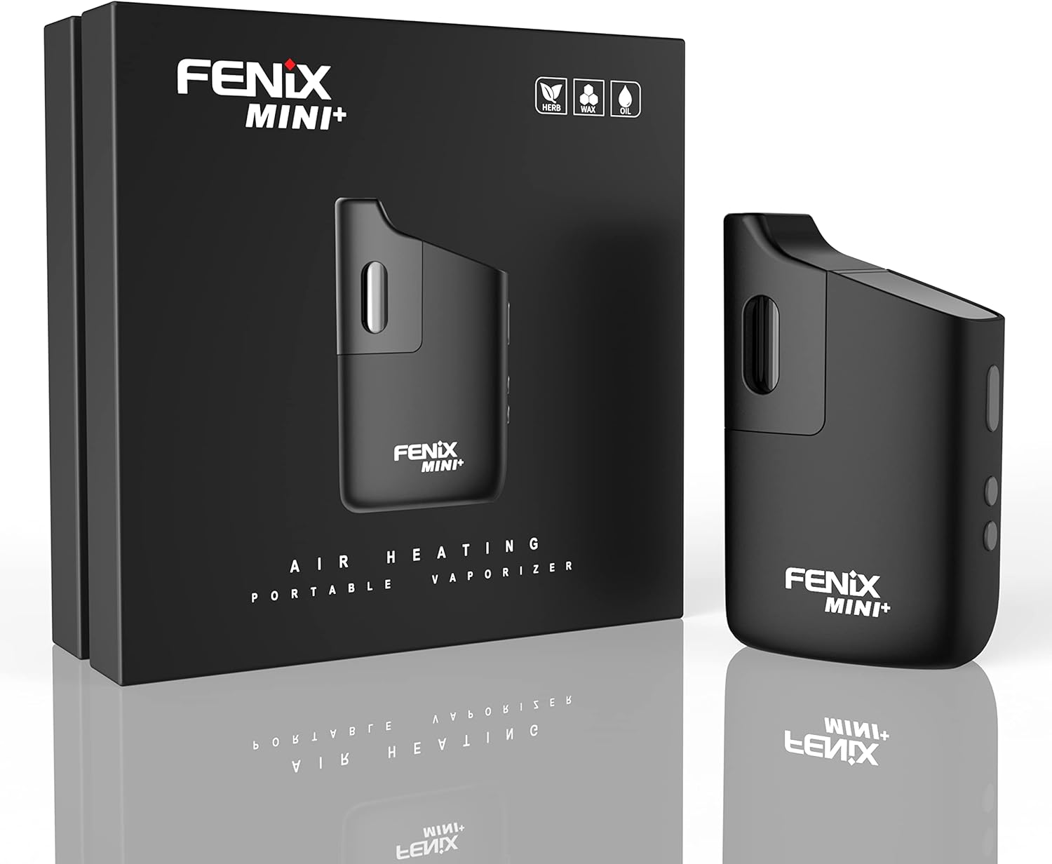 FENiX Mini Plus Vaporizer Neuestes Modell mit USB-C für Kräuter & Extrakte 100% KONVEKTION! FENiX Mini+ Verdampfer *Schwarz* - nikotinfrei