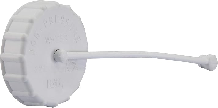 RecPro Fresh Water Fills Cap Only | 222PW-A Polar White or Black Cap and Strap (White) | Made in America