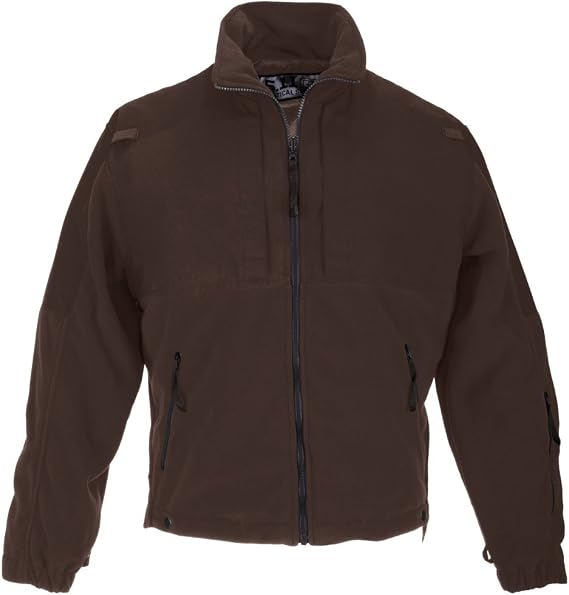 5.11 Tactical Men's Fleece Jacket, YKK Zippers Hardware, Wind-Resistant, Style 48038