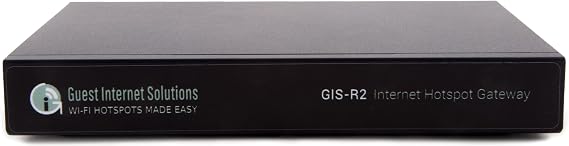 GIS-R2 Secure Internet Hotspot Gateway - Speed 100Mbp/s. Custom login Pages for Free or Paid Public Internet. Advanced Security, Content Filtering and Hackers and malware Protection.