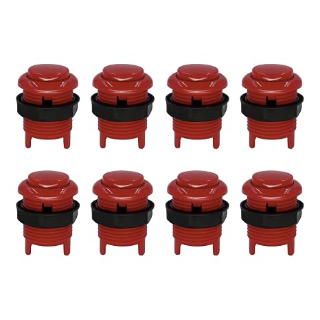 SJ@JX Arcade 28mm Push Button Keyboard MX Microswitch Screw-in Type Button