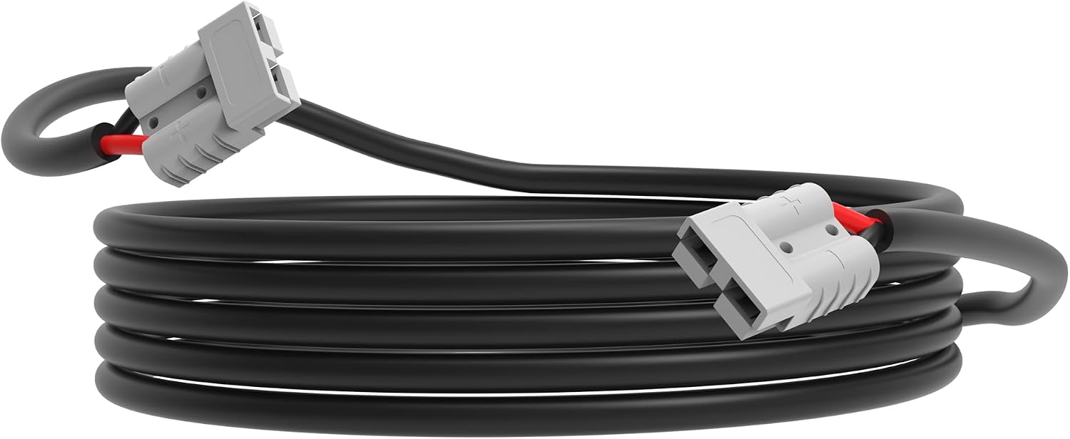 ACOPOWER HY-AS-AA1228 Foldable Solar Panel Kit 20ft Extension Cable, Black