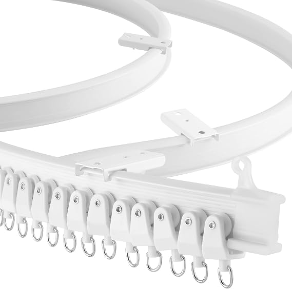 Alloy Plastic Windows and Balcony Curtain Track Soft Curved Track Curved Track Rail Slide Rail Accessories (2 Meters)