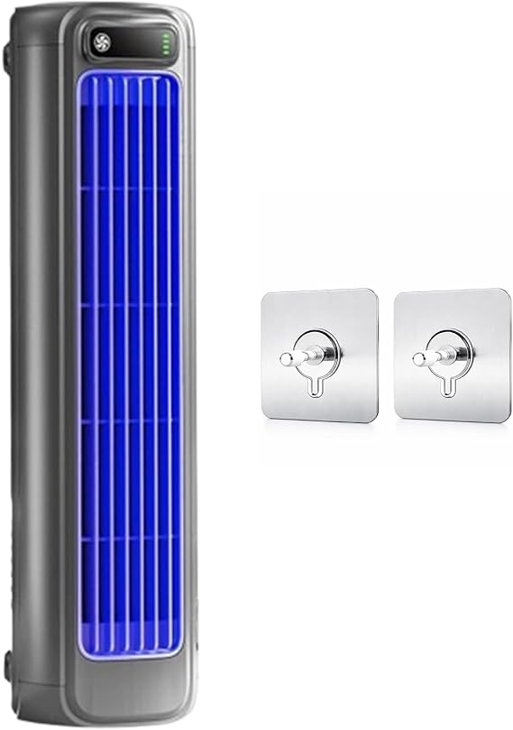 2026 New Cooling Ace Portable Air Conditioner, Cooling Fan with 3 Speeds & LED Touch Screen, Personal Evaporative Air Cooler with USB Rechargeable, for Bedroom Office Home(Gray,1)