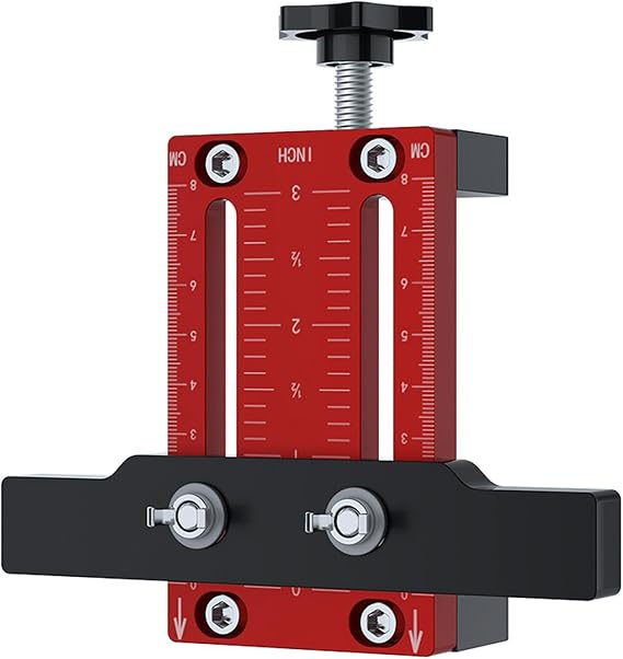 Cabinet Door Mounting Jig, Aluminum Alloy Cabinet Hardware Jig Tool Set with Adjustable Support Arm, Adjustable Drill Guide Template Tool for Kitchen, Bathroom, Wardrobe