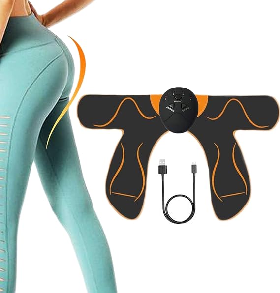 Buttock Muscle Stimulator – PU Electronic Components 36x20.5cm | Remote Control Butt Trainer Device | 6 Modes 10 Intensity Levels Beauty Instrument For Glute Toning And Home Fitness