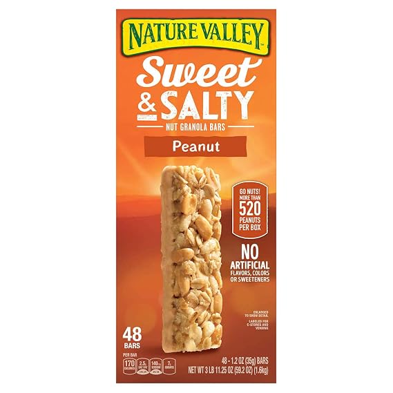 Nature Valley Granola Bars 48 Count Value Box (Peanut 1.2 oz)