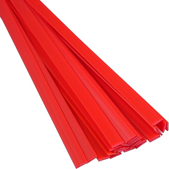 Polyvance High Density Polyethylene (HDPE) Plastic Welding Rod, 3/8" x 1/16", 1 lb., Red