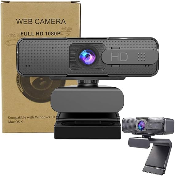 HD 1080p Webcam Autofocus Webcam and Microphone AF Camera for PC Computer Live Broadcast YouTube Windows