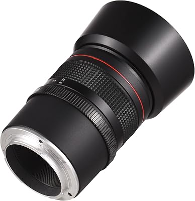 Andoer 85 mm F1.8 Medium Telephoto Lens Large Aperture Full Format Portrait Lens Manual Focus Replacement for Sony A7A7IIA7IIIA7RA7RIIA7RIIIA7SIIA9A6400A6500A6300A6000A5100 E-mount cameras