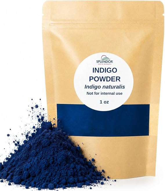 Indigo Powder - 1 oz - Natural Indigo Blue Powder Dye for Soapmaking & Textiles | Plant-Based Colorant for DIY Crafts, Fabric, Cosmetics | Finely Ground, Non-Toxic, Vegan