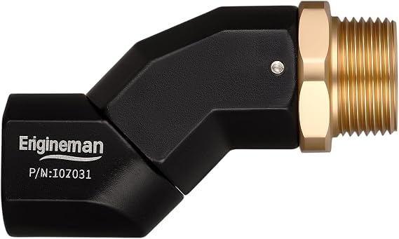 1" NPT 1PCS Fuel Hose Swivel - Multi-Plane 360 Rotating Connector for Fuel, Water, Diesel, Gasoline, Kerosene Transfer Pumps, Tanks & Nozzles