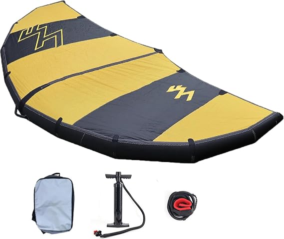 Windsurfing Inflatable Wing,4㎡,5㎡,6㎡ Wind Wingfoil and Hydrofoil Board, Handheld Surf Sail, with Window, for Water Sports, Kiteboarding, Surfing,D-5㎡