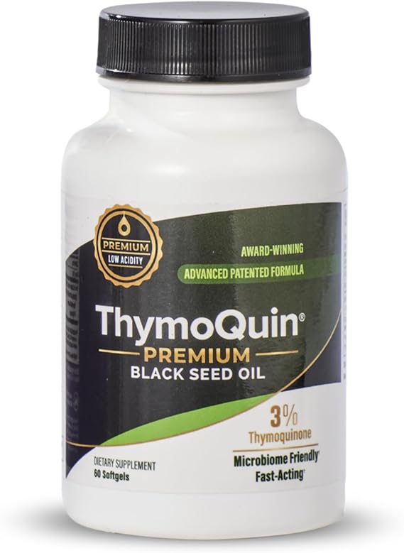Cold Pressed Black Seed Oil Capsules | USP-Grade, Potent, Full-Spectrum Formula with 3% Thymoquinone | Non-GMO Black Cumin Seed Oil Capsules for Daily Wellness & Vitality | 500mg, 60 Softgel