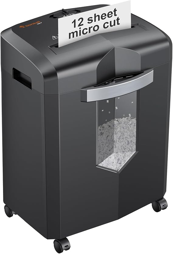 Bonsaii 12-Sheet Micro Cut Heavy Duty Paper Shredder for Home Office
